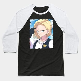 ANDROID 18 MERCH VTG Baseball T-Shirt